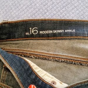 LOFT Modern Skinny Ankle Jeans size 16